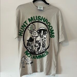 Online Ceramics hunt mushrooms not animals tshirt